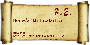 Horváth Esztella névjegykártya